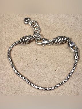 Brighton Barrel Slide bracelet for charms, beads & spacers Silver Gently used